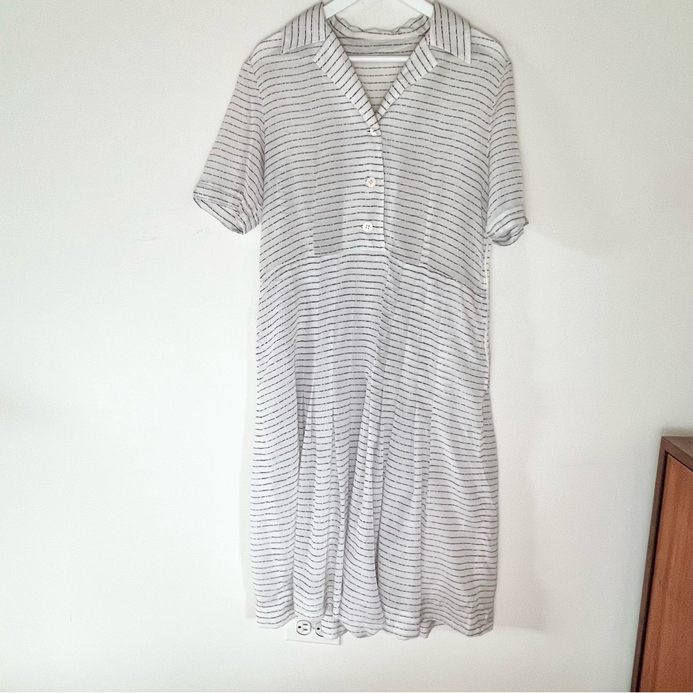 Vintage Striped Midi Dress